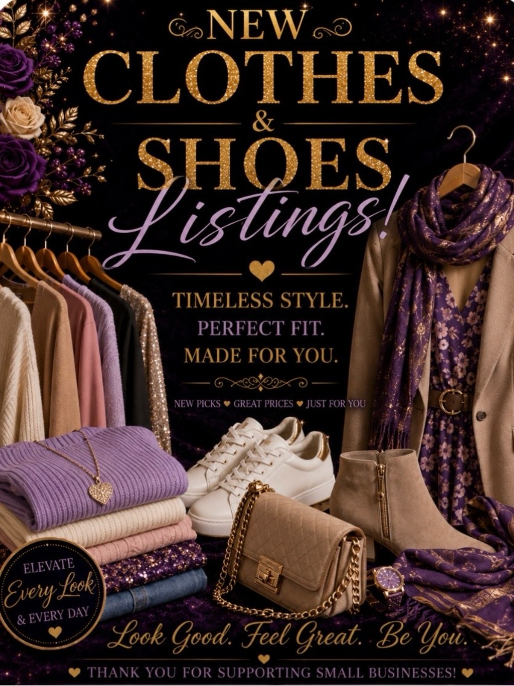 Unlisted Clothes & Shoes As Shown Live